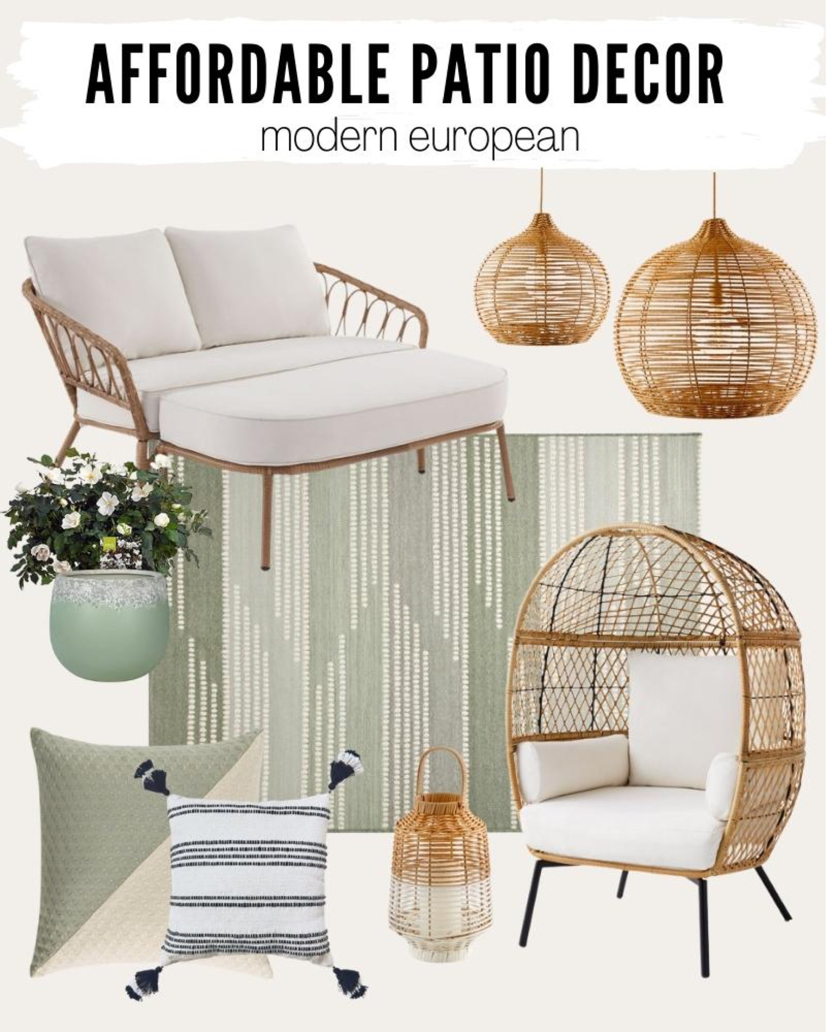 Patio furniture. Affordable patio decor. Egg chair. Patio chair.

#LTKFind #LTKhome #LTKSeasonal