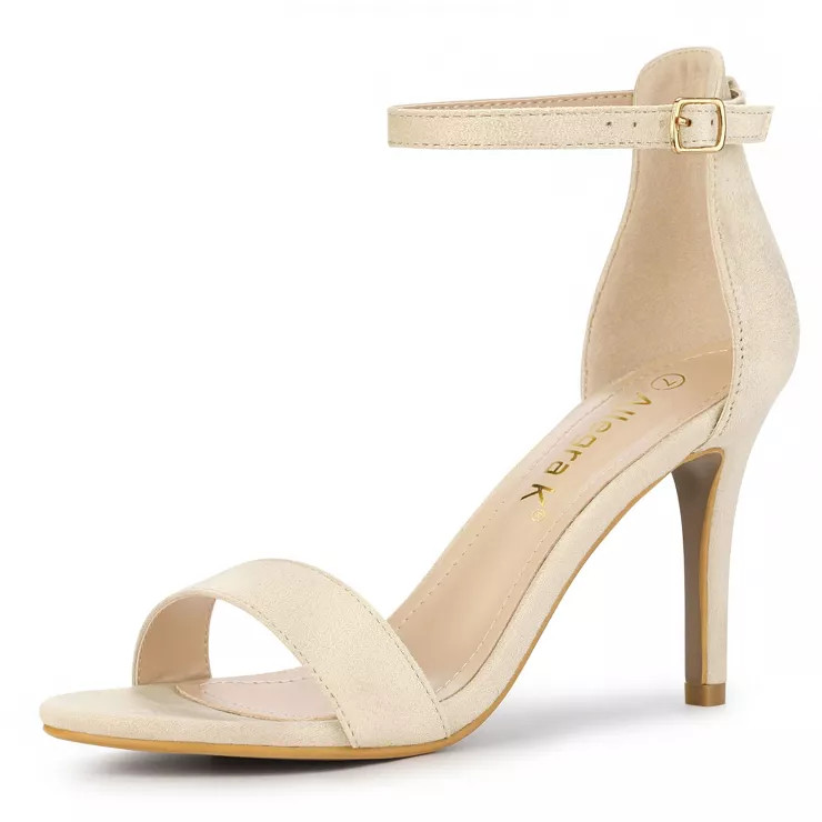 Allegra K Women's Suede Ankle Strap High Stiletto Heels Sandals | Target