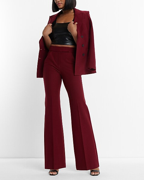 Super High Waisted Flare Trouser Pant | Express
