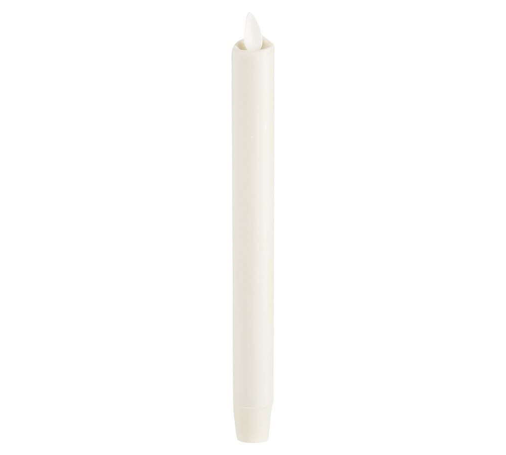 Premium Flickering Flameless Wax Taper Candle | Pottery Barn (US)