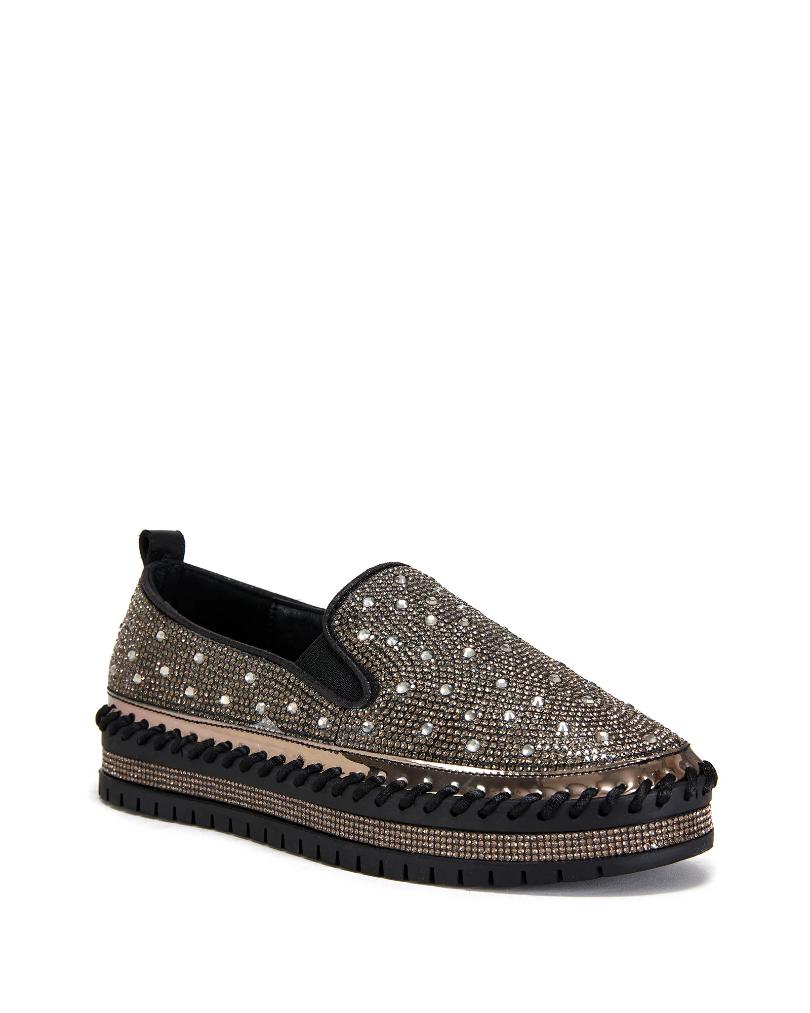 BRITTANY-BLACK FLAT SNEAKER | Azalea Wang