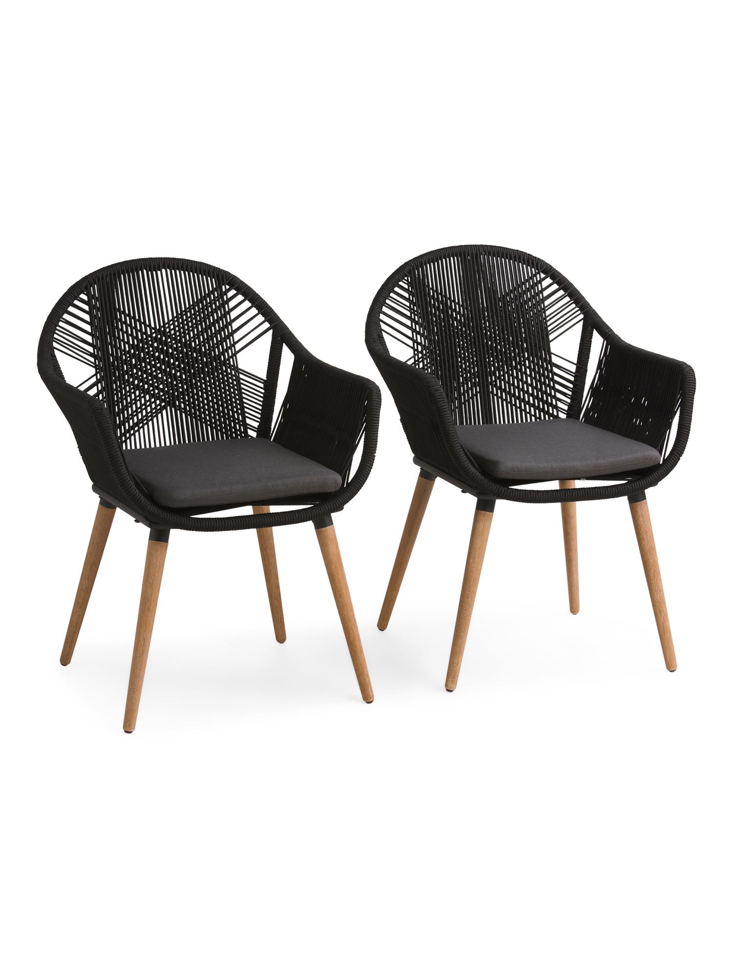 Set Of Two Woven Outdoor Chairs | Marshalls