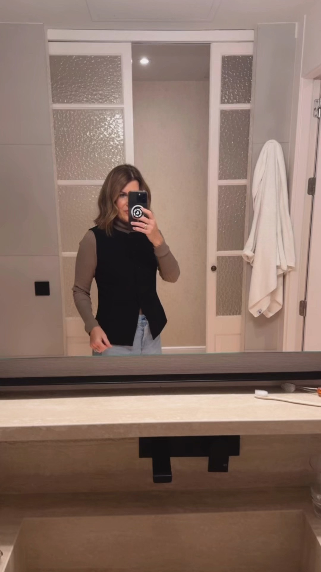 Ribbed turtleneck size small. Vest size small. Both #walmartfashion
Abercrombie jeans. Consider sizing down. These have “grown” since I haven’t washed them for a few days and worn them multiple times on this trip 

#LTKStyleTip #LTKFindsUnder100 #LTKVideo