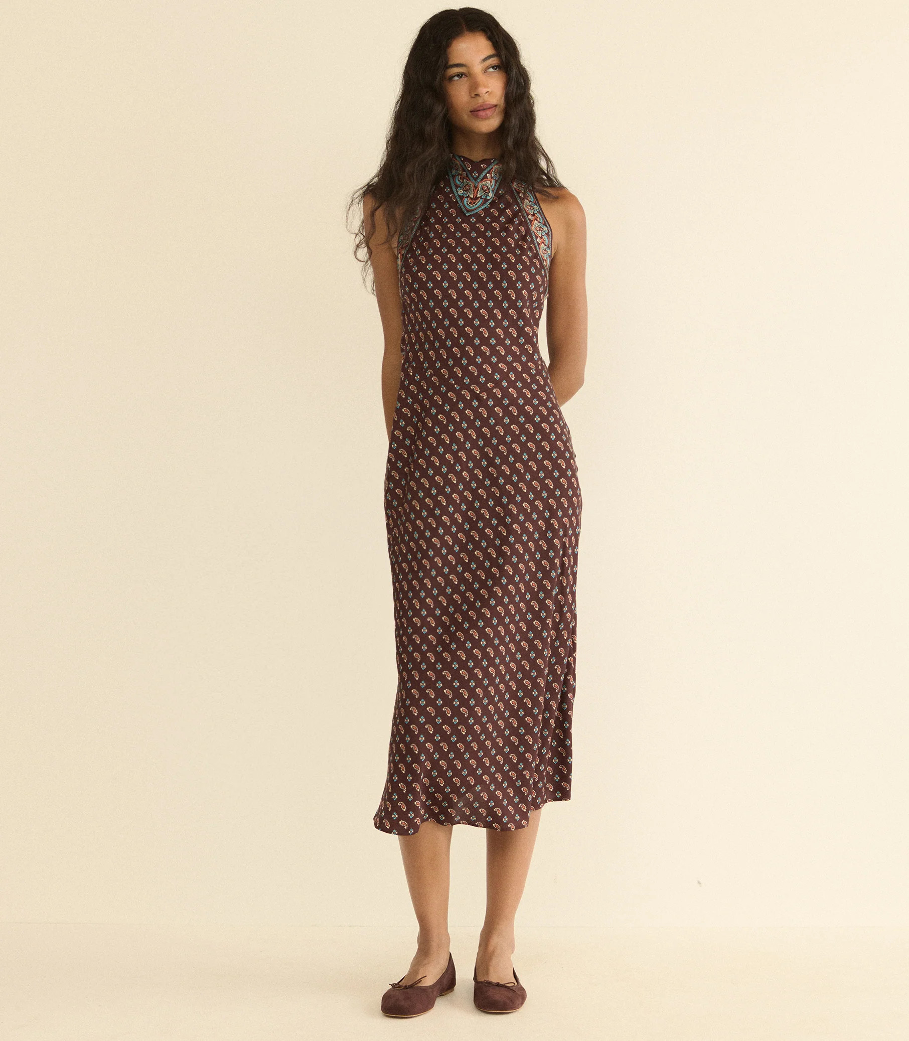 Zilda Dress - Deauville Paisley | D\u00d4EN | DOEN
