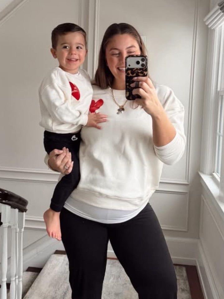 Matching tops, both under $20! I’m wearing XXL & Conrad is in 2T. 

#LTKValentine #LTKMidsize #LTKKids