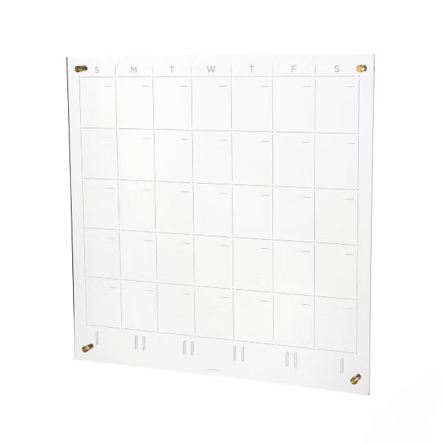 RUSSELL + HAZEL Acrylic Monthly Wall Calendar | Target