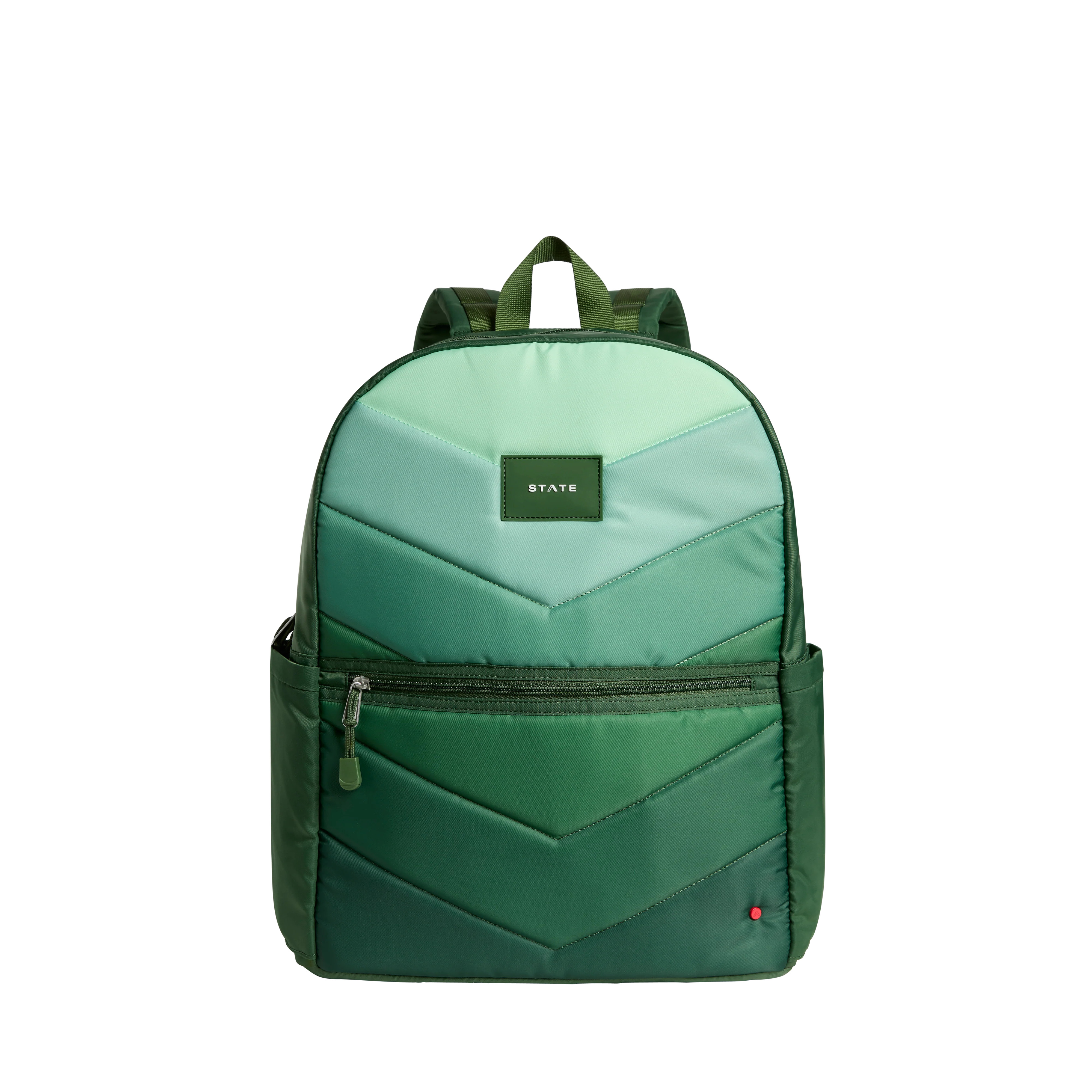 STATE Bags | Kane Kids Large Backpack Nylon Puffer Olive Chevron | Back to School | Travel Backpa... | STATE Bags