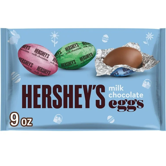Hershey's Milk Chocolate Eggs Easter Candy, Bag 9 oz | Walmart (US)