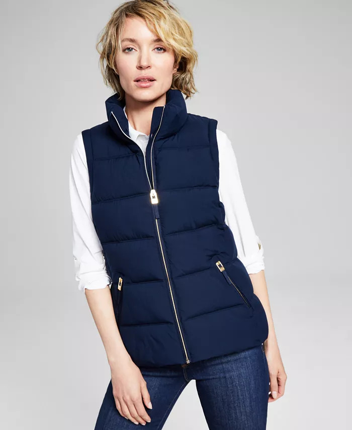 Women's Stand-Collar Puffer Vest, Created for Macy's | Macy's