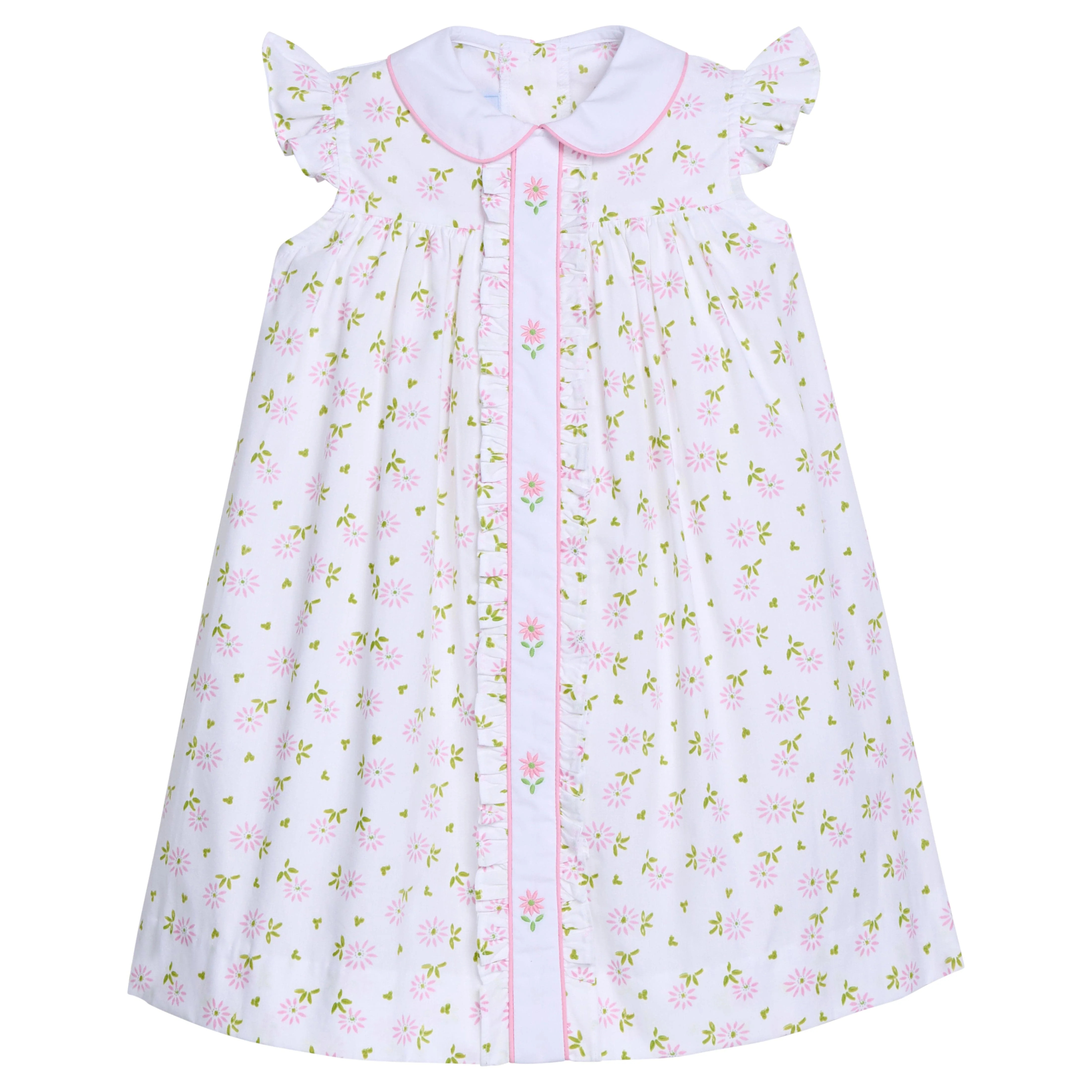Angel Sleeve Ruffled Sally Dress - Meriwether Floral | Little English