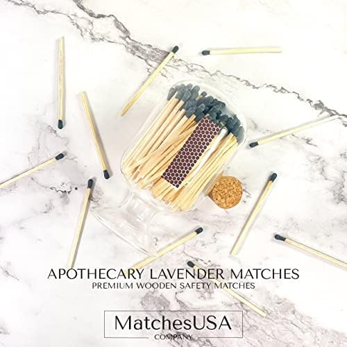 Decorative Glass Matches Cloche | Includes 100+ Color Matches & 3 Free Striker Strips!!! (Black) | Amazon (US)