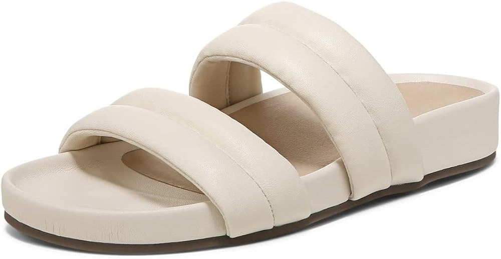Vionic Women's Safari Mayla Slide Sandal- Supportive Walking Leather Shoes That Include Three-Zon... | Amazon (US)