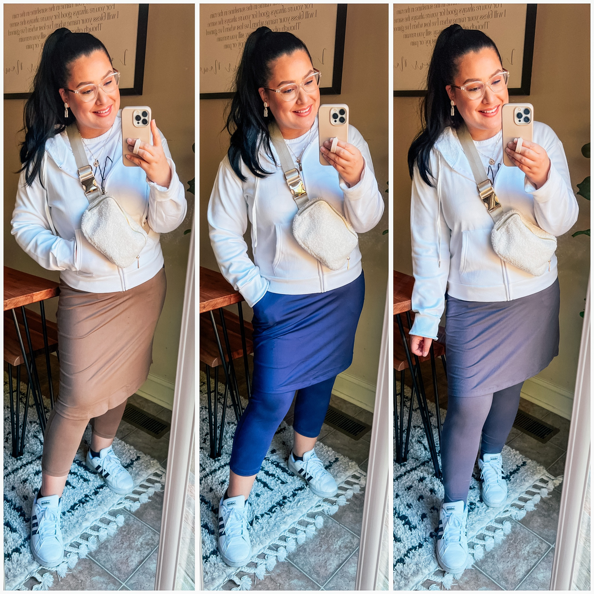 My favorite amazon skirted leggings! Wearing size XL in all 3. True to size. Amazon athleisure. Golf skirt tennis skirt. Soft leggings. 

#LTKFind #LTKunder50 #LTKSeasonal