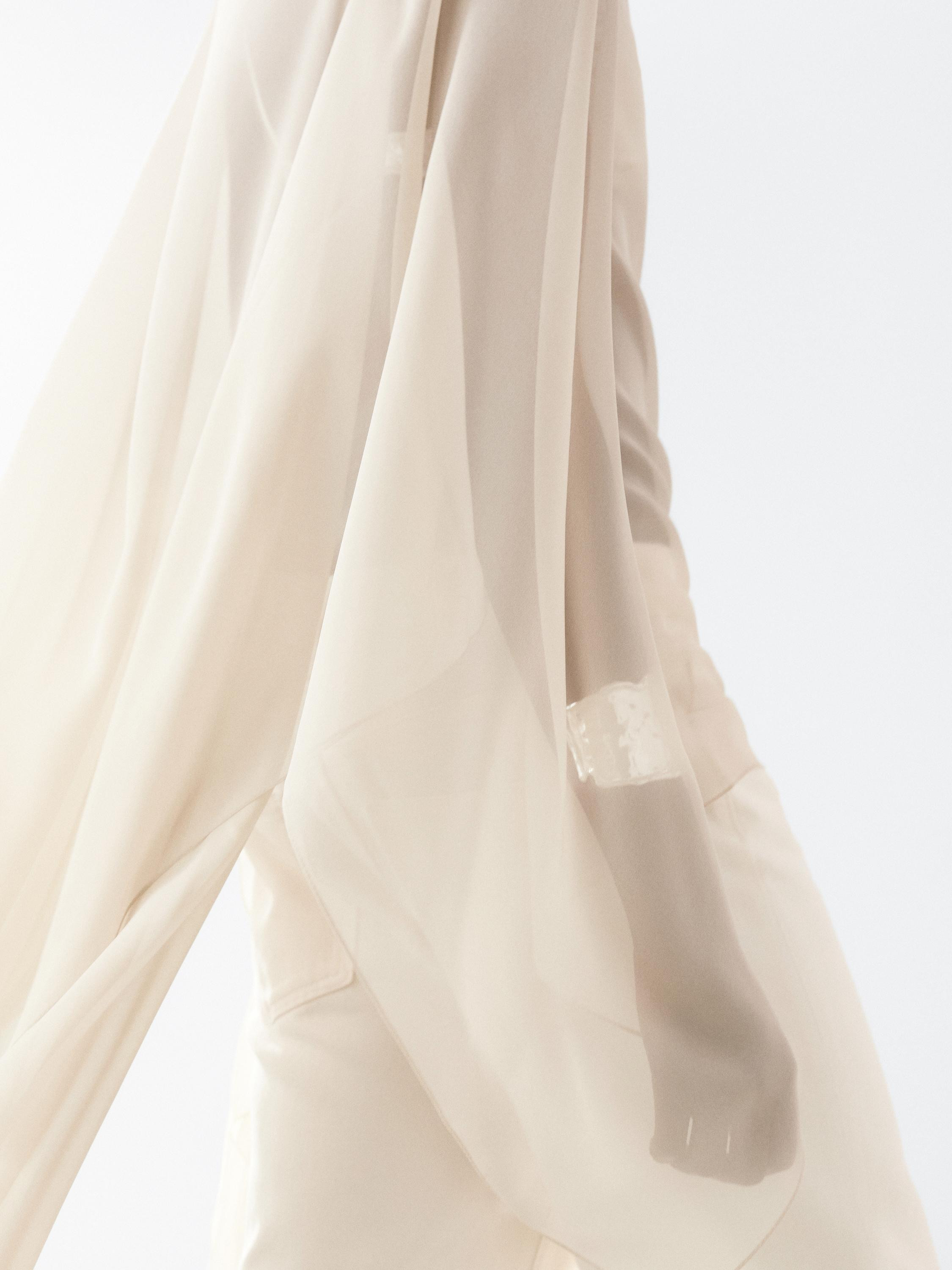 Flowing 100% mulberry silk cape | Zara US