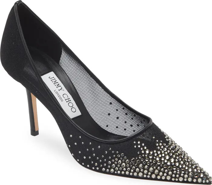 Love Crystal Embellished Pointed Toe Pump (Women) | Nordstrom