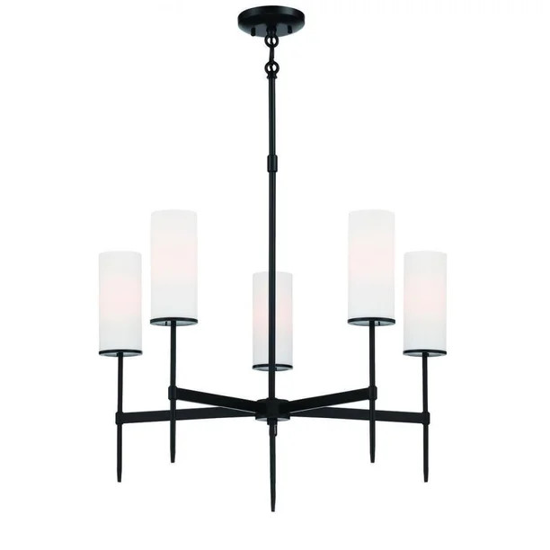 5 LIGHT CHANDELIER by Minka-Lavery 3845-66A in Black Finish - Walmart.com | Walmart (US)