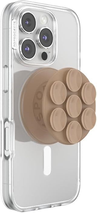 PopSockets Phone Grip for MagSafe, Magnetic Holder, Phone Stand, Suck-Up - Latte | Amazon (US)