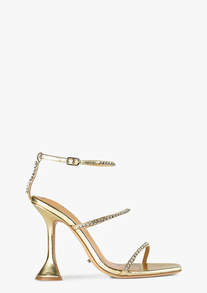 Shy Gold Nappa Metallic Heels | Heels | Tony Bianco USA | Tony Bianco US | Tony Bianco US
