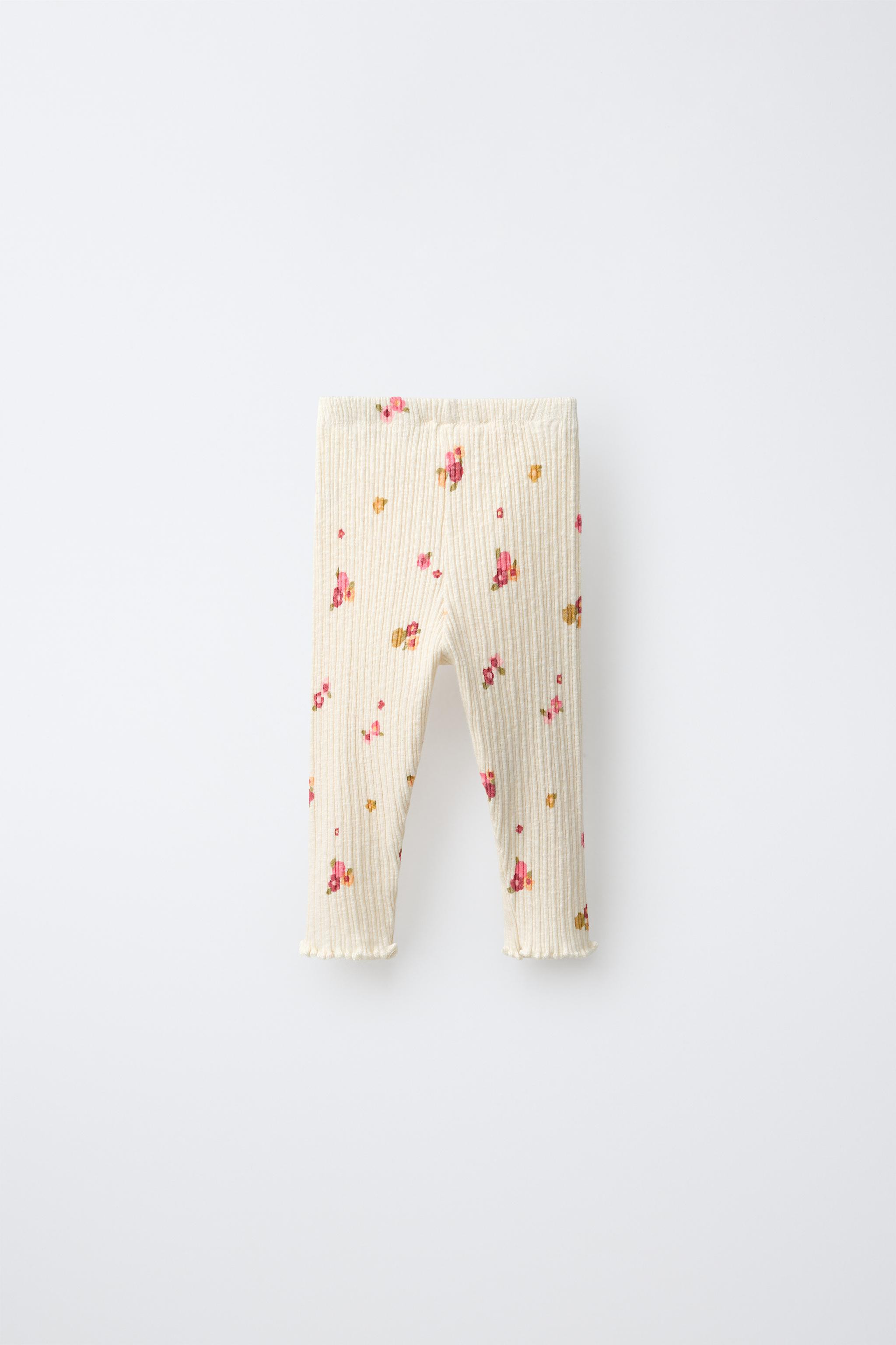 Ribbed leggings with an elastic waistband. Featuring a fruit print. | Zara US