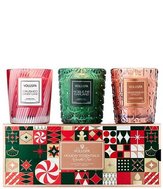Voluspa Holiday Essentials Candle Assorted Gift Set Trio | Dillard's | Dillard's