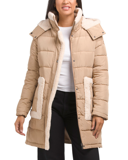Hooded Puffer Coat | TJ Maxx