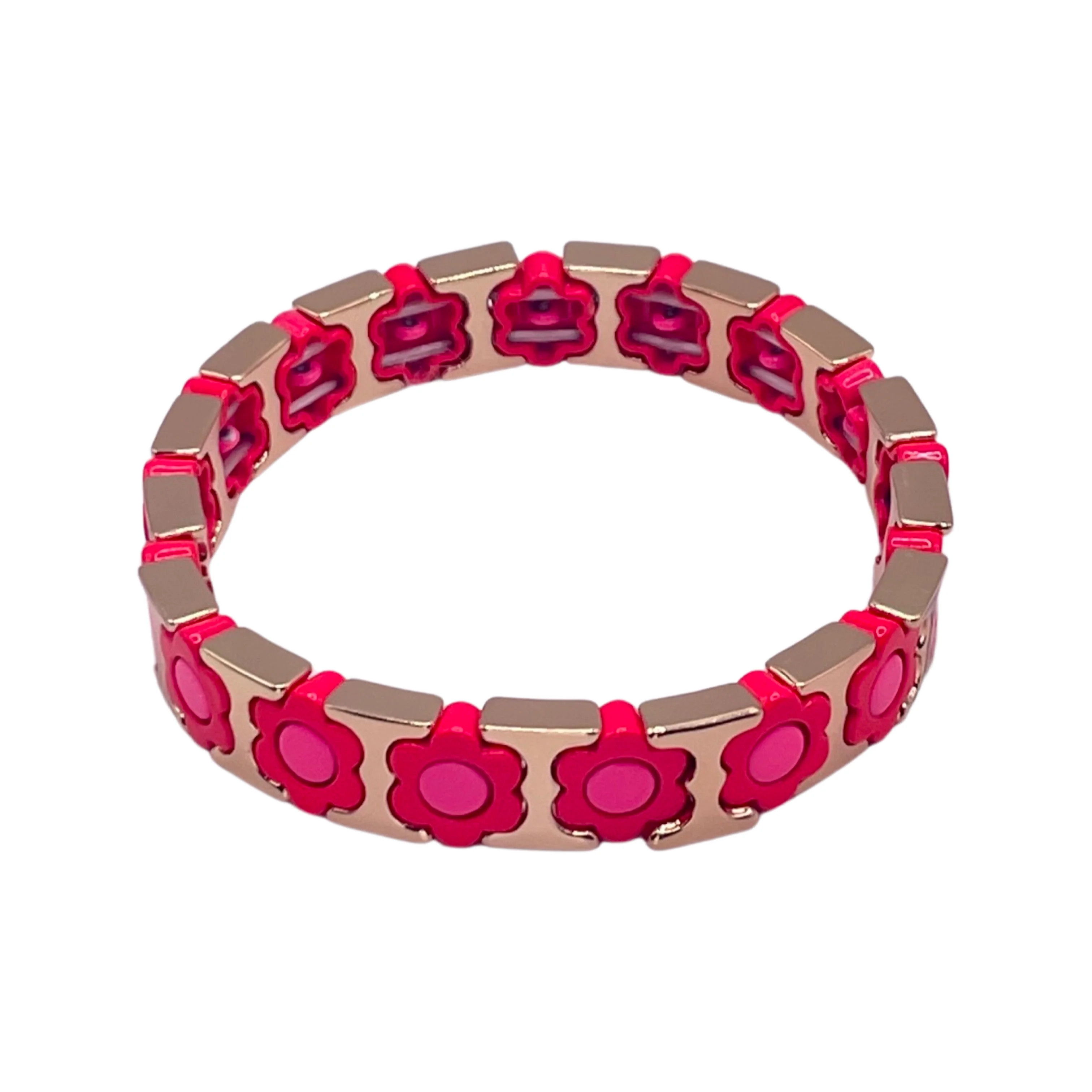 Pink Poppy Single Bracelet | La Lumiere NY
