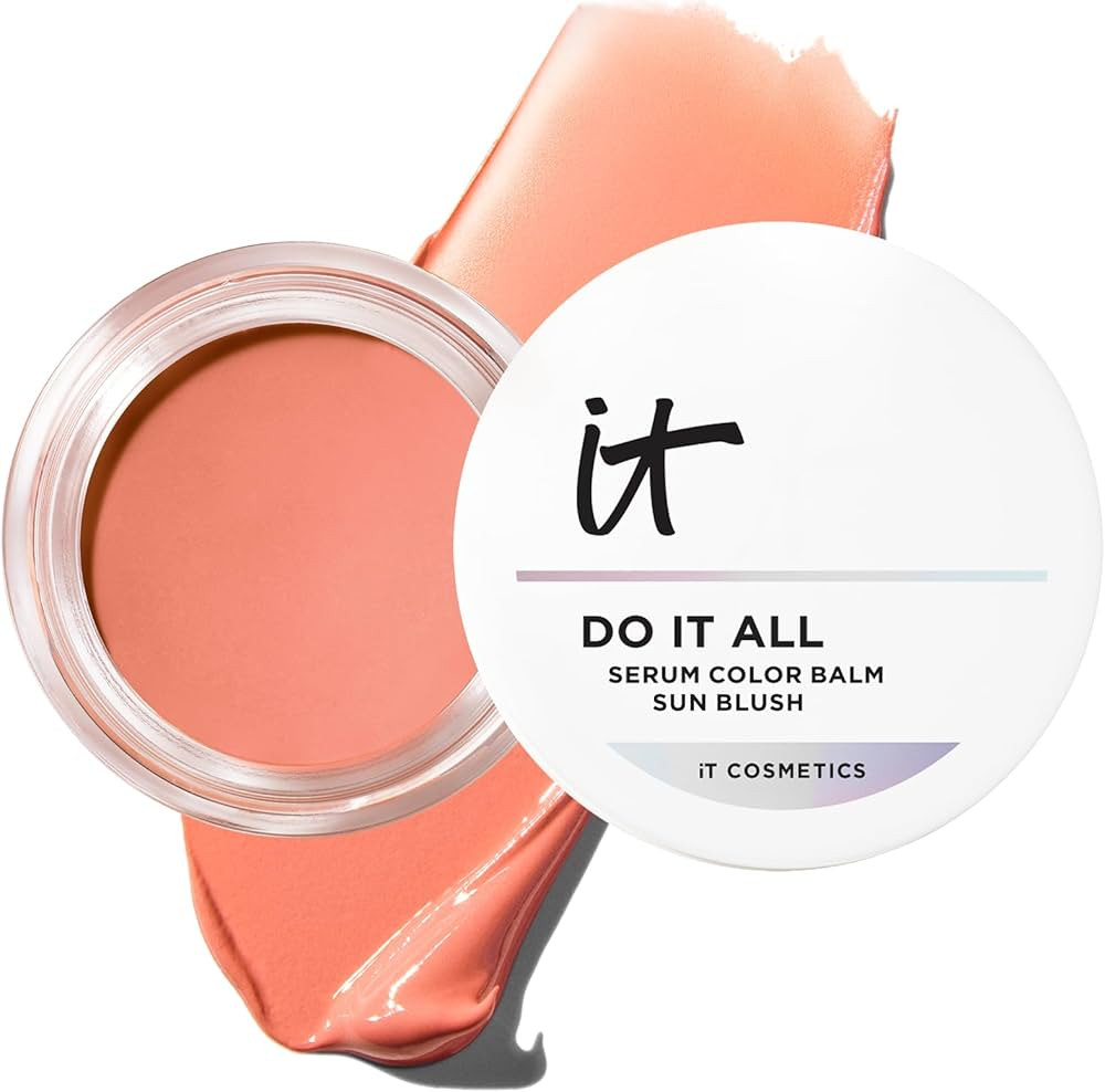 IT Cosmetics Do It All Serum Color Balm Sun Cream Blush & Bronzer, Blendable & Buildable, Lift, R... | Amazon (US)
