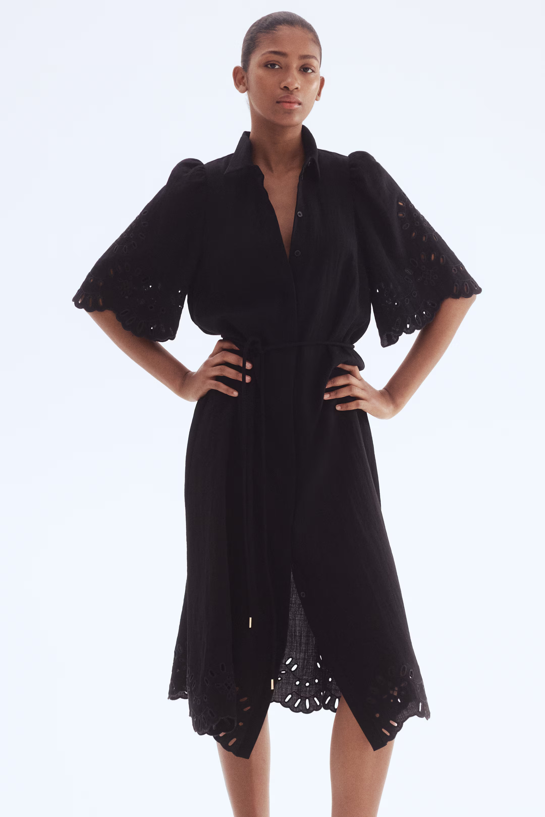 Broderie anglaise shirt dress | H&M (UK, MY, IN, SG, PH, TW, HK)