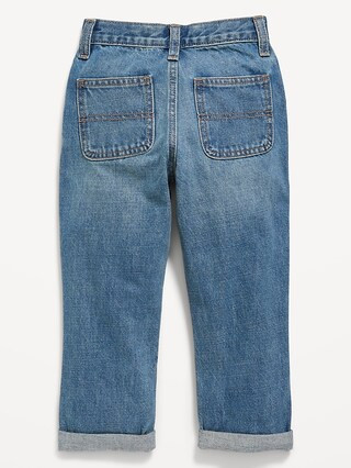 Unisex Loose Rolled-Cuff Non-Stretch Jeans for Toddler | Old Navy (CA)