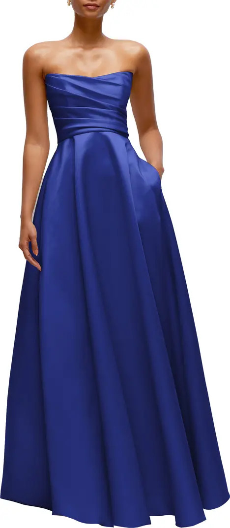 Dessy Collection Ruched Strapless Gown | Nordstrom | Nordstrom