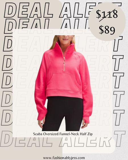 Huge sale on this Lululemon scuba half zip jacket

#LTKOver40 #LTKActive #LTKSaleAlert