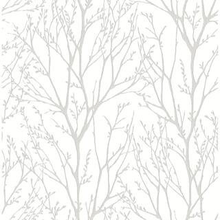 NuWallpaper Treetops Peel & Stick Wallpaper in White | 18Ft x 20.5" | MichaelsÂ® | Michaels Stores