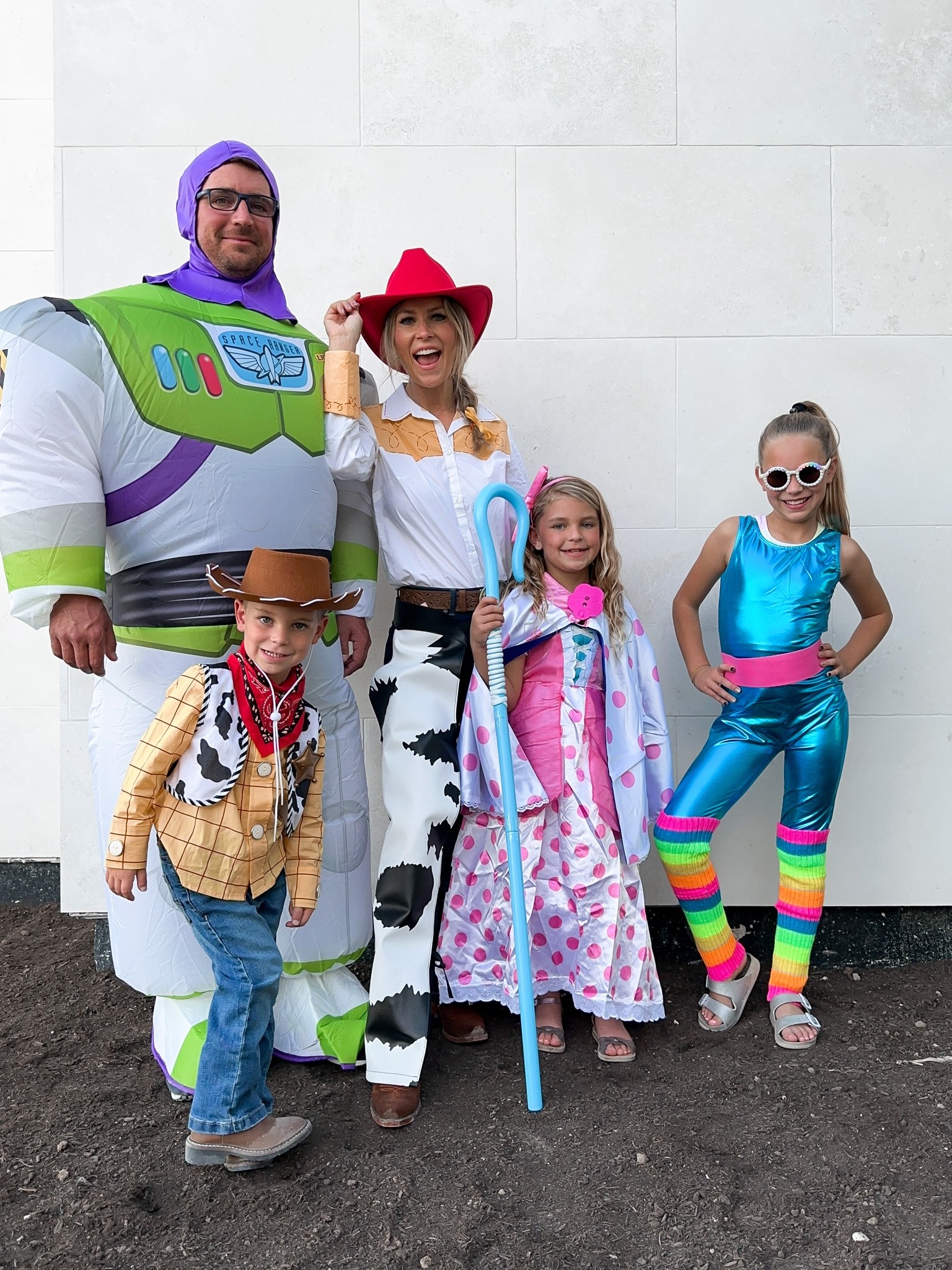 Toy Story family costumes from Amazon 
Buzz light year, woody, Jessie, Bo peep and Barbie! Affordable family Halloween costumes!! 

#LTKHalloween #LTKSeasonal