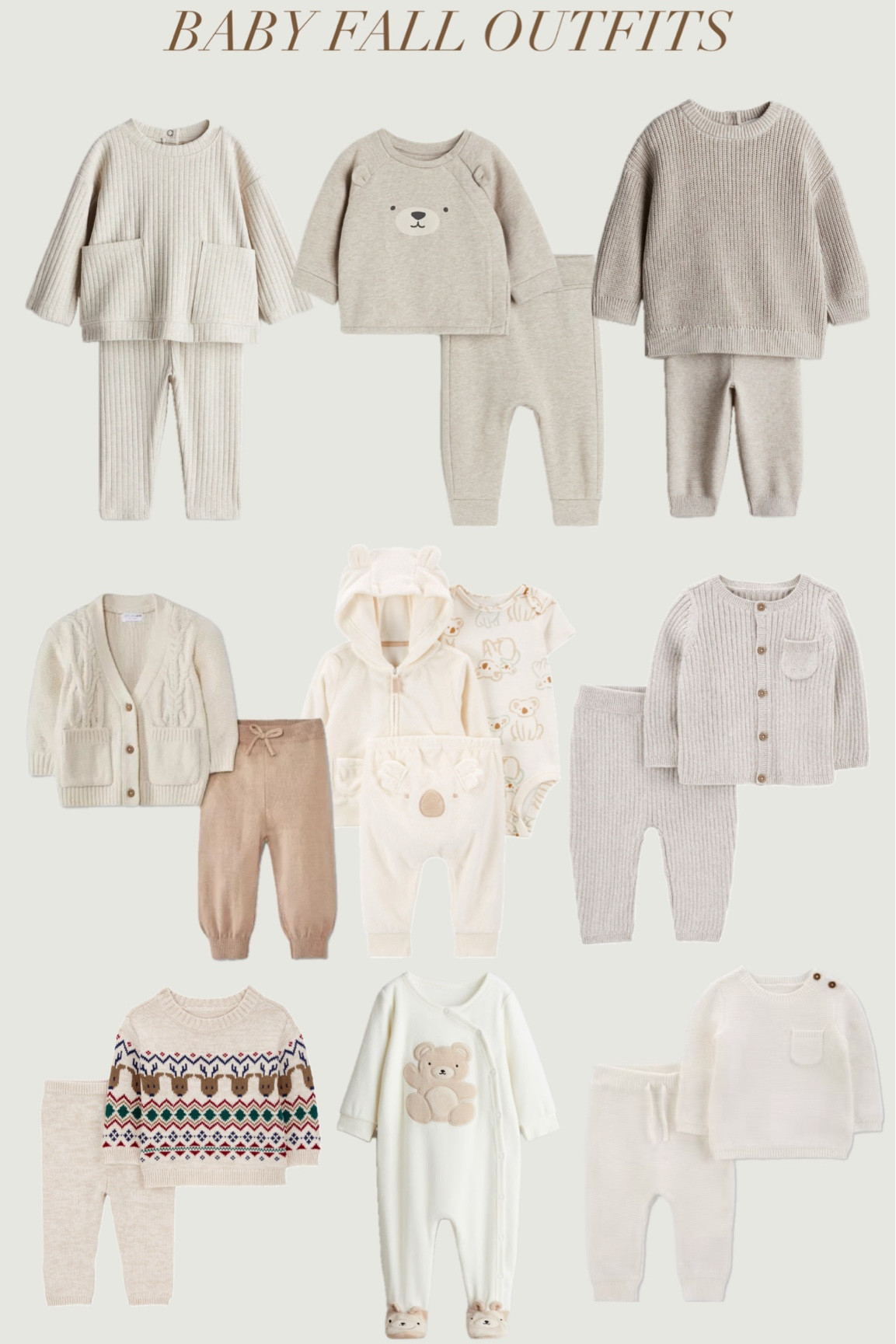Fall baby outfits. Knitwear for baby. Baby outfit ideas. Baby fashion. Babywear. Baby fall fashion. Kid outfits. Kids outfits ideas. Kids clothing. Kids clothes. Newborn baby fashion
Baby girl outfits
Baby boy outfits
Cute baby clothes
Baby wardrobe essentials
Seasonal baby outfits
Organic baby clothing
Baby onesies
Baby rompers
Trendy baby clothes
Baby party wear
Baby matching sets
Personalized baby clothing
Baby headbands and accessories
Eco-friendly baby outfits
Baby shower outfits
Baby holiday outfits
Baby knitwear
Baby sleepers
Baby outfit inspiration

#LTKBaby #LTKFindsUnder50 #LTKStyleTip