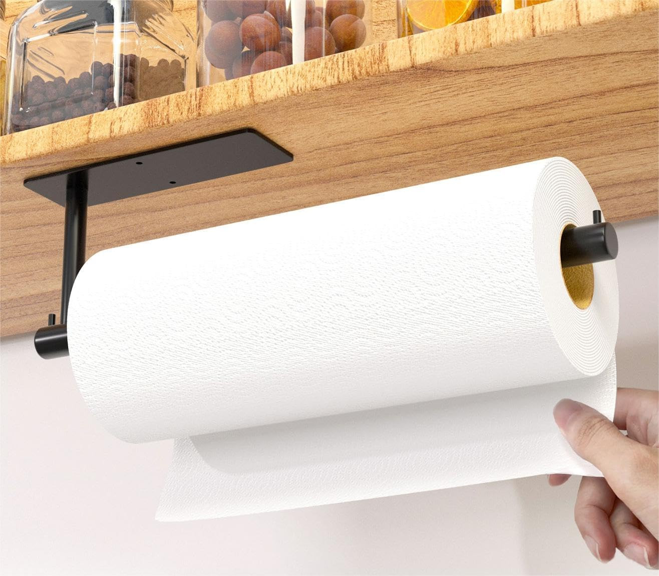 Paper Towel Holder Dispenser - Bathroom Paper Towel Rack with Hook, Self-Adhesive or Drilling Toi... | Amazon (CA)