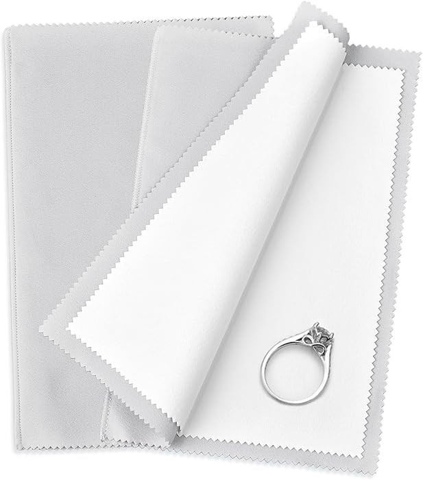SEVENWELL Silver Polishing Cloth, Jewelry Cleaner Cloth for Sterling Silver Jewelry, Gold, Platin... | Amazon (US)