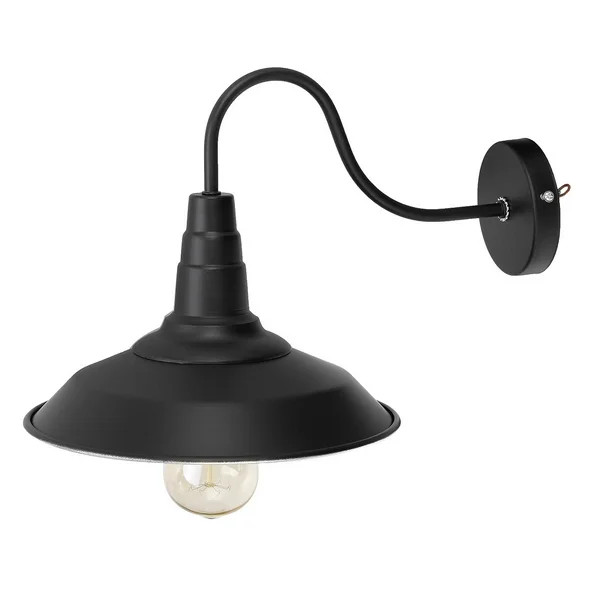 Metal Interior Design Indoor Outdoor Wall Sconce Lighting Gooseneck Barn Lights Loft Vintage Wall... | Walmart (US)