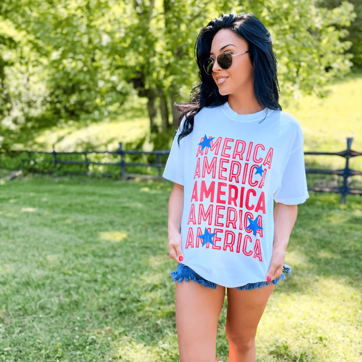 American Smiley Checkerboard | Shop Mountain Moverz T-Shirts | Mountain Moverz