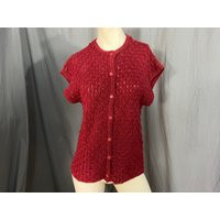 Vintage 70's Millay Sweater Maroon L | Etsy (US)