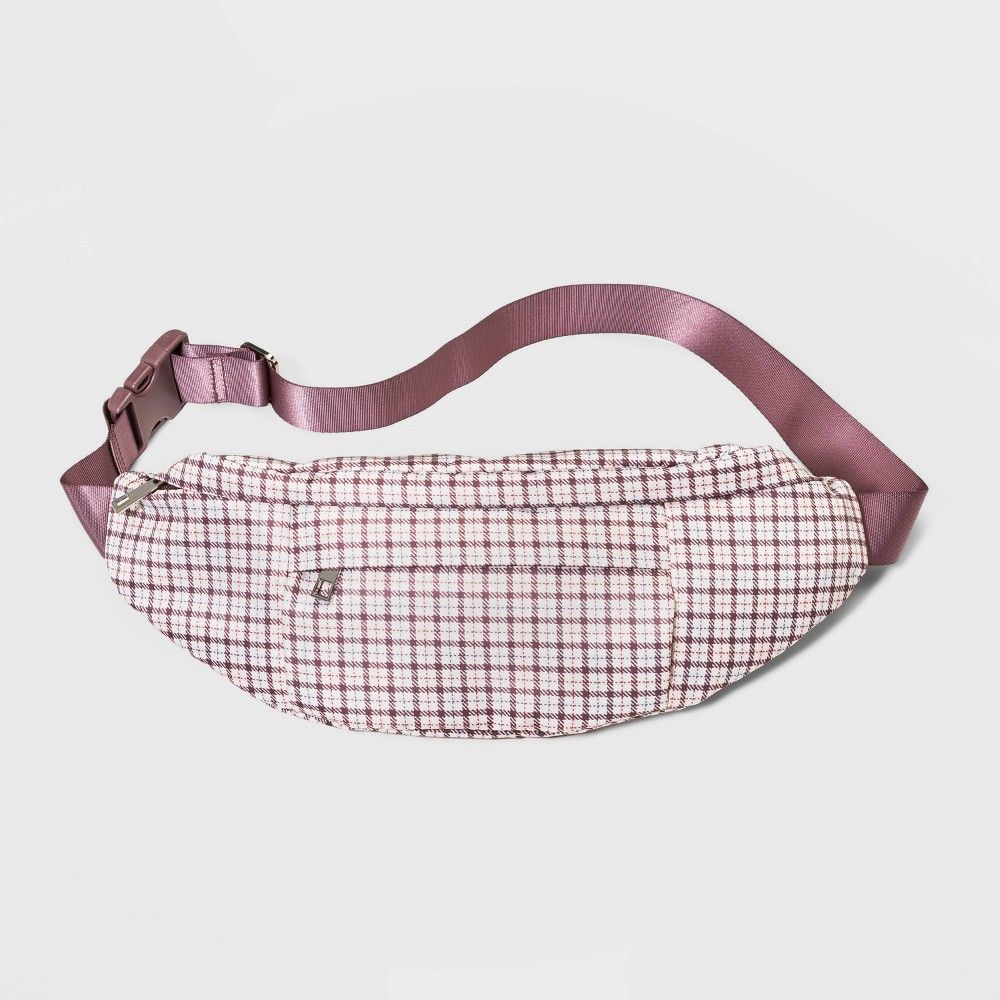 Women's Plaid Fanny Pack - A New Day , Multicolor/Plaid | Target
