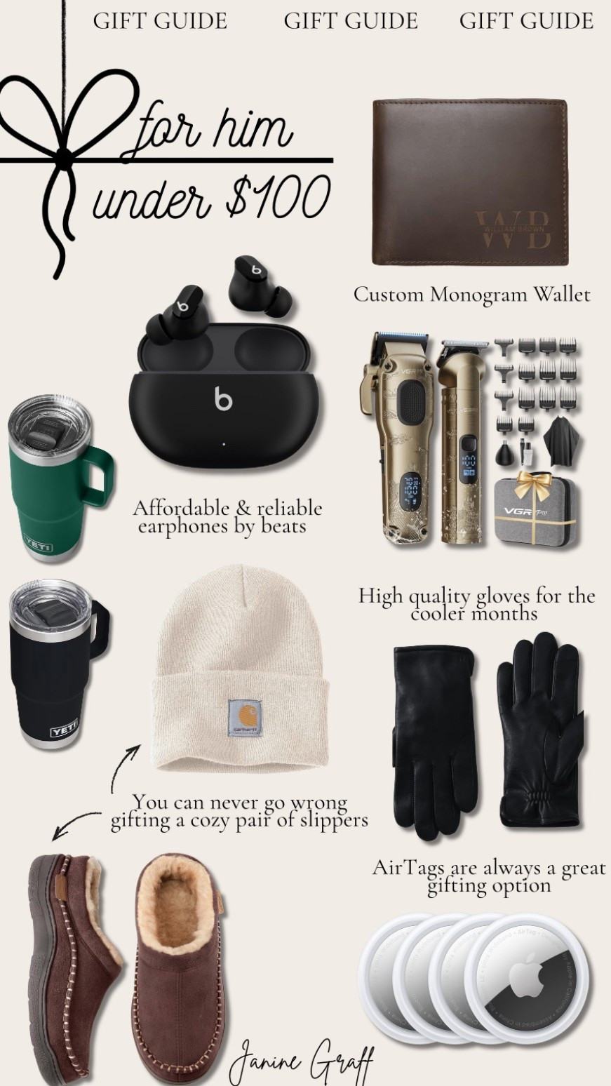 Gifts for him for under $100 🎁🤍




#LTKGiftGuide #LTKHoliday #LTKFindsUnder100