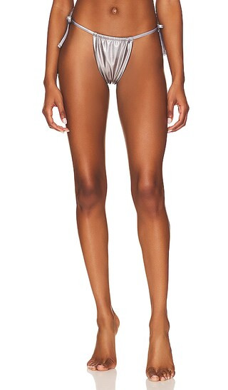 Danae Bikini Bottom in Silver | Revolve Clothing (Global)