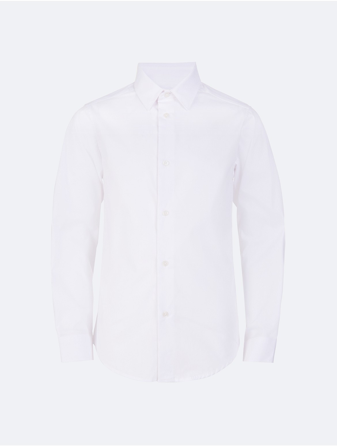 Calvin Klein Boys' Boys Poplin Button-Down Shirt - White - 12 | Calvin Klein (US)