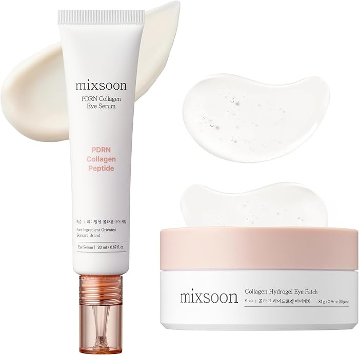 mixsoon PDRN - Suero de colágeno para ojos, 0.67 onzas líquidas + parche de hidrogel de coláge... | Amazon (US)