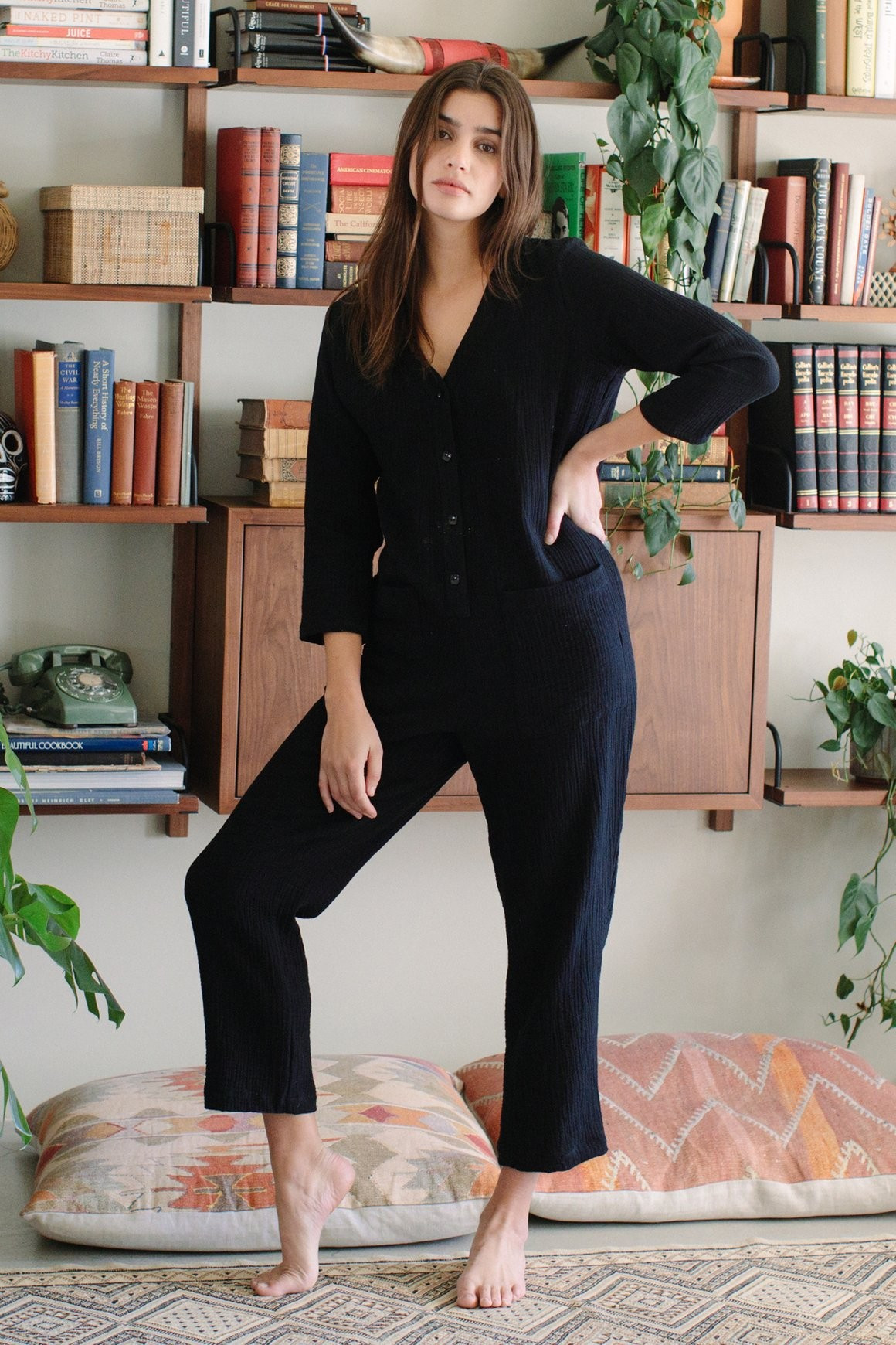 Gauze Troy Jumpsuit | Rachel Pally