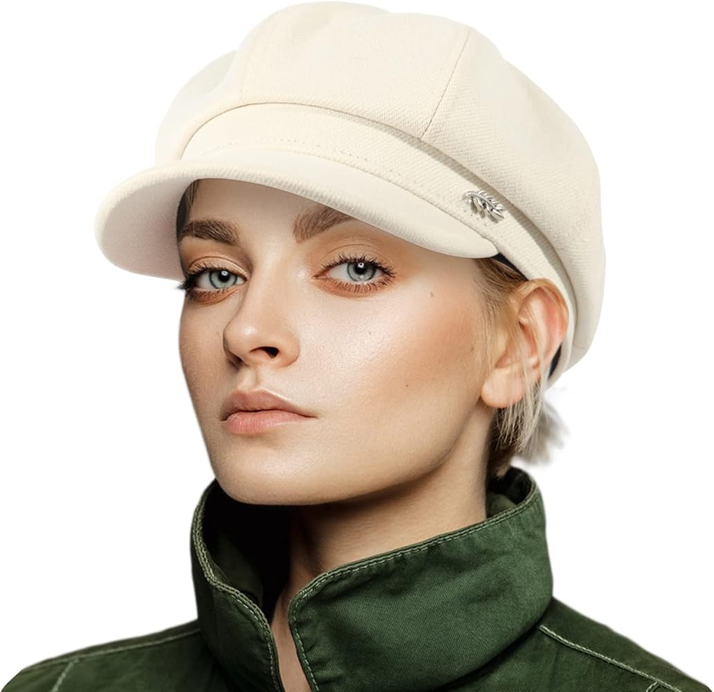 ColorSun Women's Newsboy Caps Beret Hat for Fashion Ladies Black Women's Newsboy Caps Beret Hat f... | Amazon (US)