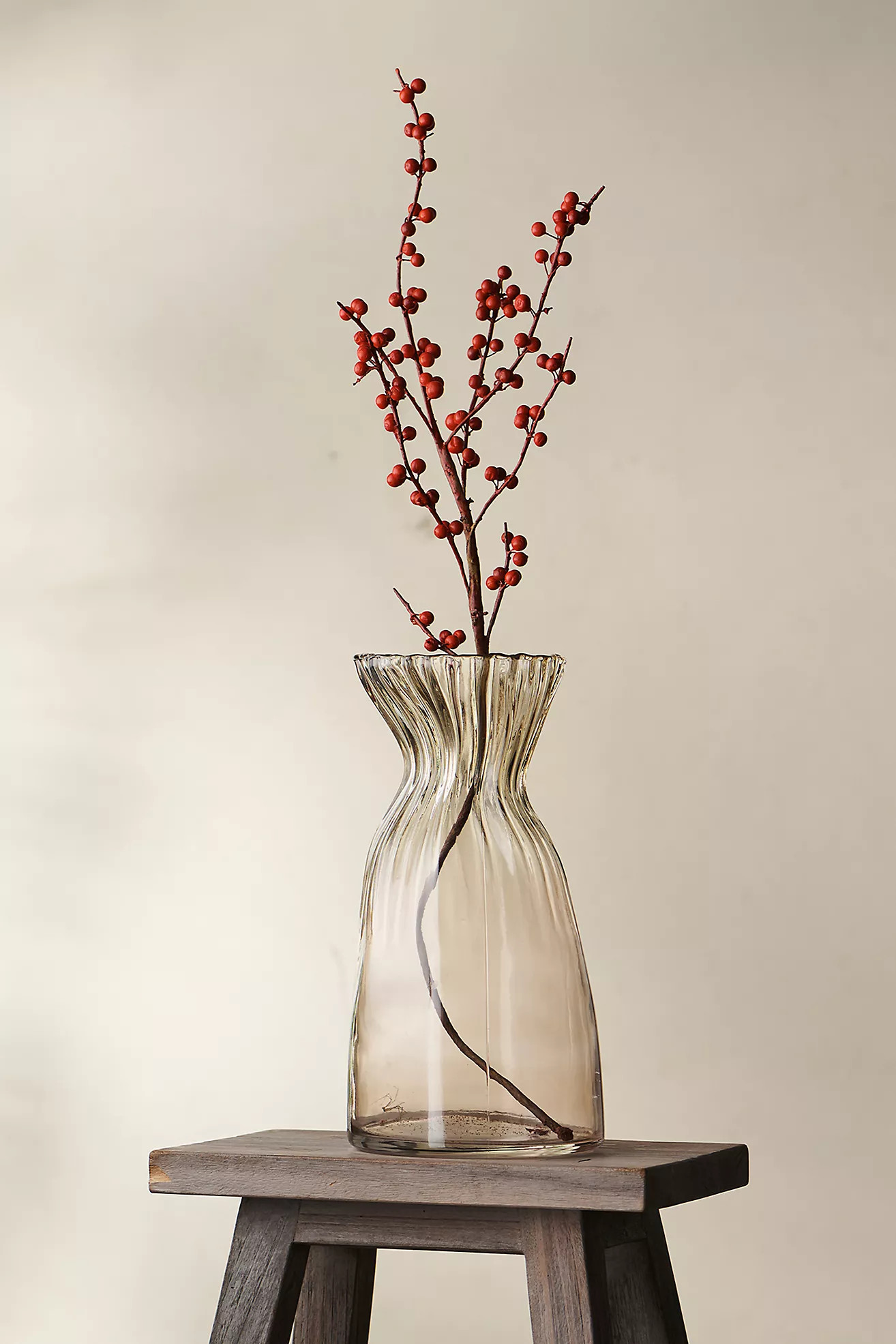 Faux Red Berry Branch | Anthropologie (US)