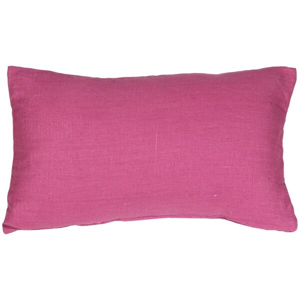 Pillow Decor - Tuscany Linen Orchid Pink 12x20 Throw Pillow | Bed Bath & Beyond
