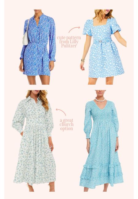 Blue dresses for Easter and spring 

#LTKstyletip #LTKfindsunder50 #LTKfindsunder100