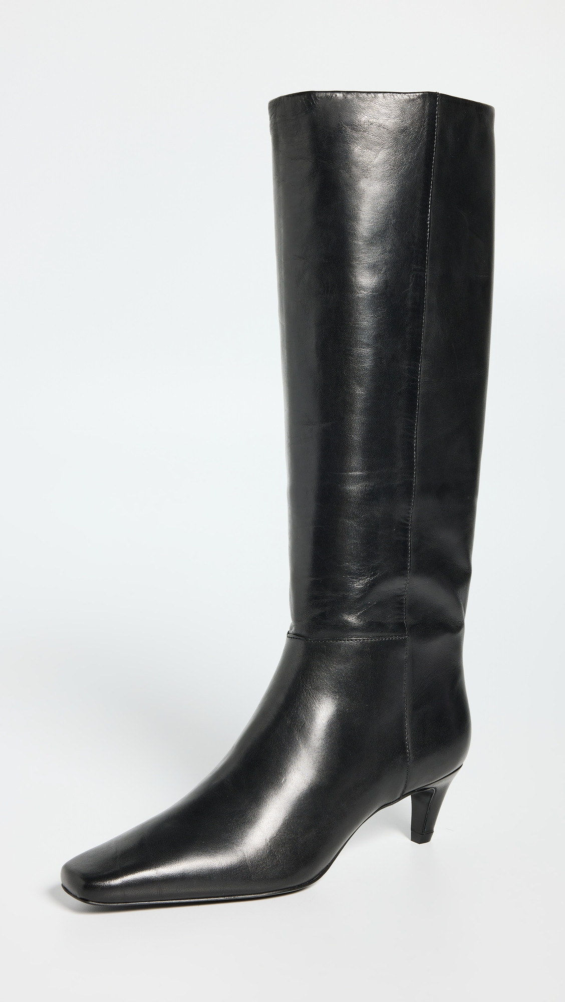 Reformation Remy Knee Boots Black Leather 9.5 | Shopbop